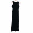 No Brand Black Fitted Front Slit Sleeveless Maxi Dress- Size M Online