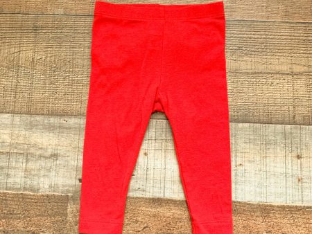 Cat & Jack Red Bottom Bow Leggings- Size 3-6M Hot on Sale