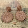 No Brand Champagne Beaded Circle Earrings Discount