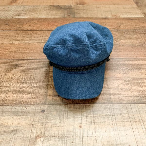 Urban Outfitters Denim Captain Hat NWT For Sale