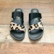 Beach By Matisse Upper Leather and Real Dyed Cow Fur Double Strap Sandals NWOT- Size 7 Hot on Sale