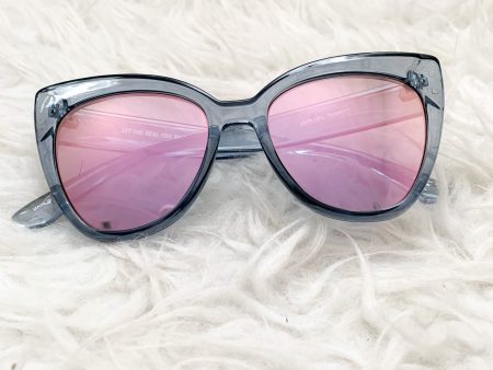 Aerie Blue Let the Real You Shine Sunglasses (see notes) on Sale