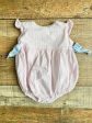 The Oaks Pink Striped Romper- Size 18M Online now