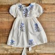 Better Living White Cotton Collared Floral Dress- Size 12M For Cheap