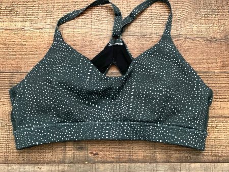 Zella Green Dot Racer Back Padded Sports Bra- Size M Hot on Sale