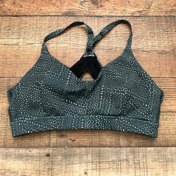 Zella Green Dot Racer Back Padded Sports Bra- Size M Hot on Sale