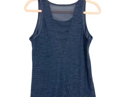 Old Navy Grey Heathered Racerback Workout Top- Size M Online Hot Sale