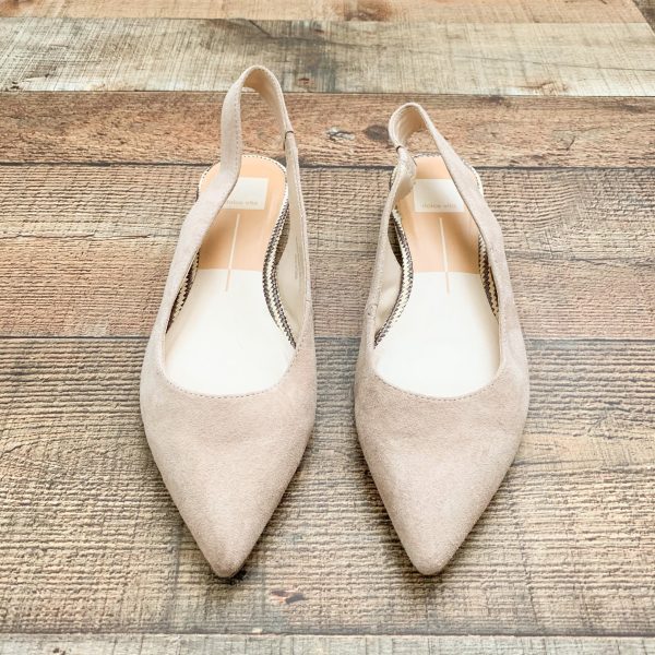 Dolce Vita Tan Abbie Suede Like Slingback Flats- Size 9 For Sale