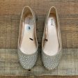 Nicole Selma Glitter and Rhinestone Ballet Flats- Size 8 on Sale