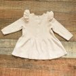 No Brand Cream Ruffle Sweater Dress- Size ~0-3M (see notes) For Discount