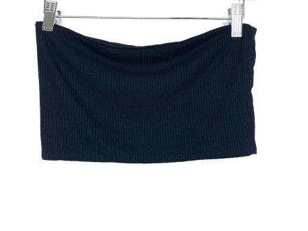 Topshop Black Ribbed Tube Top- Size 6 Supply