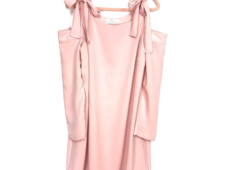 Amanda Uprichard Light Pink Cold Shoulder Dress- Size L For Discount