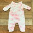 Baby Gap White Pink Tie Dye Ruffle Jumpsuit- Size 3-6M Discount