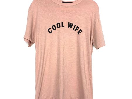 Lulusimon Studio Dusty Pink   Cool Wife  T-shirt - Size S Cheap