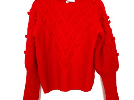 Newbury Kustoms Red Pom Pom Sweater- Size S Online now