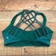 Lululemon Green With Green Animal Print Straps Padded Sports Bra- Size 8 Fashion