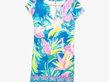 Lilly Pulitzer Light Blue Floral Print Dress- Size XS Cheap