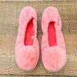 No Brand Heathered Pink Pom Slip On Slippers- Size 9 Sale