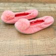 No Brand Heathered Pink Pom Slip On Slippers- Size 9 Sale