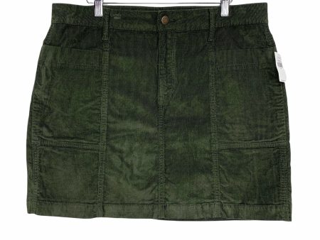 Old Navy Olive Corduroy Skirt NWT- Size 14 For Sale