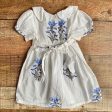 Better Living White Cotton Collared Floral Dress- Size 12M For Cheap