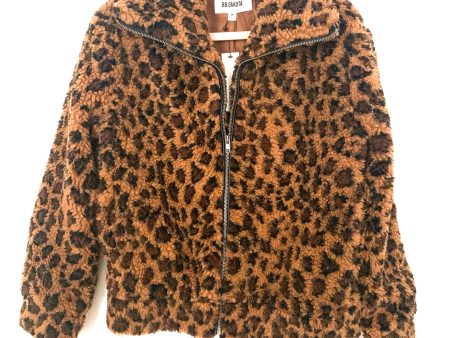 BB Dakota Animal Print Faux Fur Jacket NWT- Size M For Sale