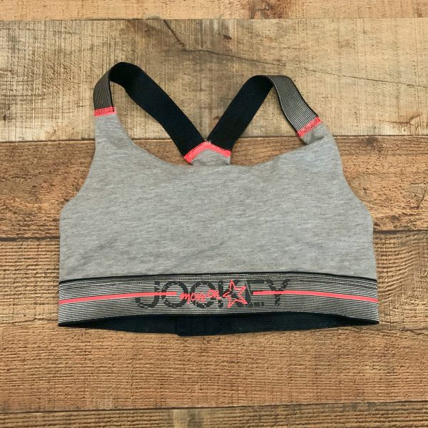 Jockey Move On Grey Heathered Padded Sports Bra- Size S Online Sale