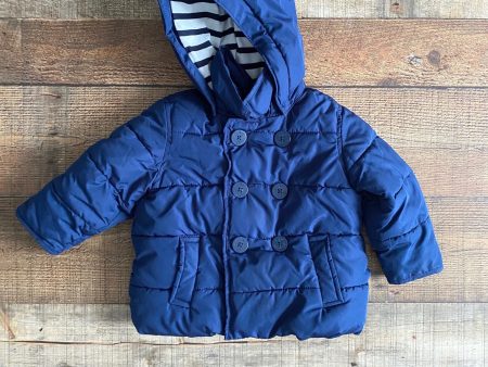 Baby Gap Navy Puffer Jacket- Size 18-24 M For Sale