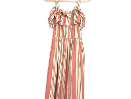 BP Striped Ruffle Midi Dress- Size XXS For Discount