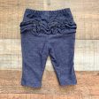 Old Navy Denim Ruffle Bottom Leggings- Size 0-3M Online now