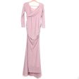 Pink Blush Maternity Pink Silver Sparkle Surplus Side Clinched Dress NWT- Size M Cheap