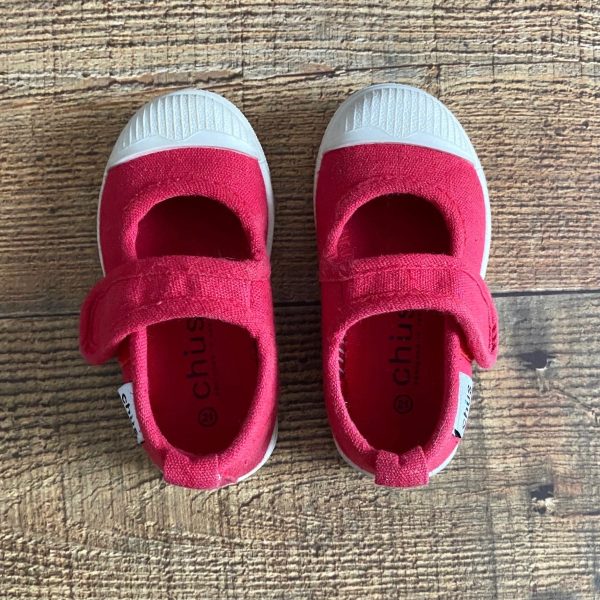 Chus Kid s Red Canvas and Rubber Sneakers- Size 21 (US 5) Hot on Sale