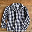 Busy Bees Navy Plaid Button Up Top- Size 2T Discount