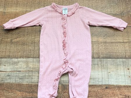 Modern Moments By Gerber Pink Ruffle Jumpsuit- Size 3-6M Online