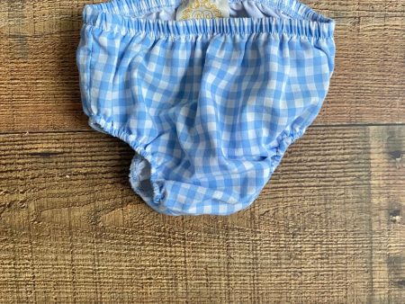 The Beaufort Bonnet Company Blue Plaid Bloomers- Size 18-24M Online now