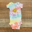 Gerber Organic Cotton Tie-Dye Smiley Face Onesie- Size 3-6M Online now