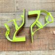 Vince Camuto Neon Green Ankle Strap Leather Heeled Sandals- Size 7 (see notes) Online now