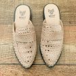 Beast Tan Silver Studded Mules- Size 6.5 Online Hot Sale