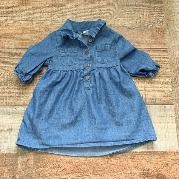 Old Navy Chambray Dress- Size 0-3M For Discount