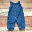 Gap Denim Button Up Jumpsuit- Size 0-3M Online now