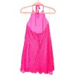 Macbeth Collection Hot Pink Laced Halter Top Dress- Size XS Cheap