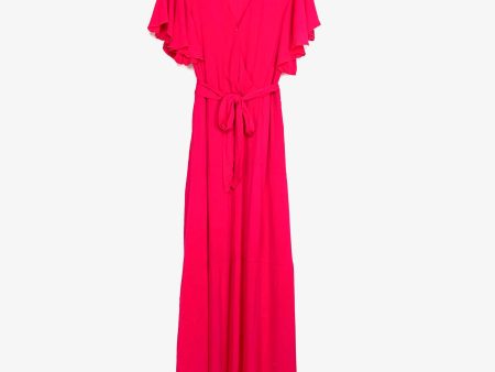 No Brand Pink Belted Maxi Dress- Size S Discount