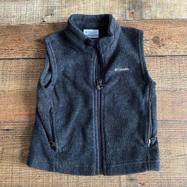 Columia Grey Fleece Zipper Vest- Size 2T For Cheap