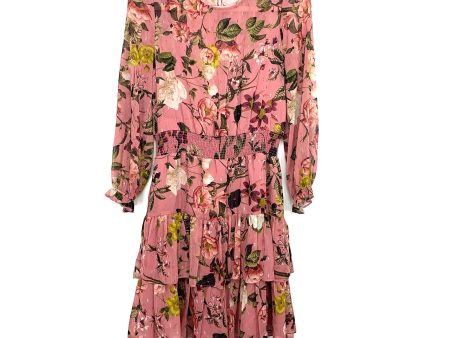 Eliza J Floral Smocked Waist Dress- Size 8 For Discount