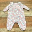 Angel Dear Baby Girl Floral Muslin Jumpsuit- Size 0-3M Cheap