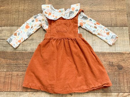 Angel Dear Corduroy Dress with Owl Onesie- Size 3-6M Cheap