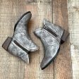 Seychelles Metallic Zip Ankle Booties - Size 6 on Sale