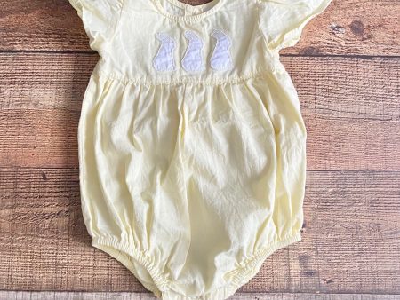 Grace & James Yellow Bunny Front Bubble- Size 18M Fashion