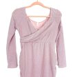 Pink Blush Maternity Pink Silver Sparkle Surplus Side Clinched Dress NWT- Size M Cheap