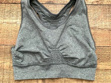 Sweaty Betty Grey Heathered Racer Back Sports Bra- Size L Supply